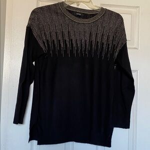Alfani Black and Silver Knit Sweater
